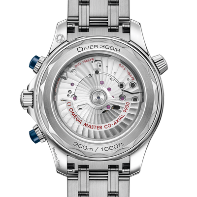 Omega Seamaster Diver 300M Co‑Axial Master Chronometerblue Dial Men 44MM