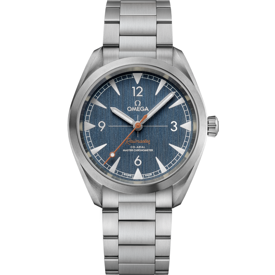 Omega Seamaster Railmaster Co‑Axial Master Chronometer Blue Dial Men 40MM