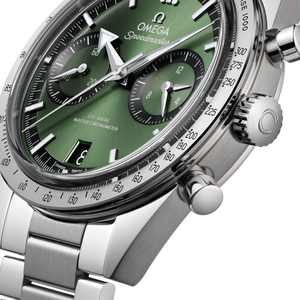 Omega Speedmaster 57 Co Axial Master Chronograph Green Dial Men's Watch