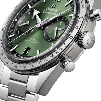 Omega Speedmaster 57 Co Axial Master Chronograph Green Dial Men's Watch