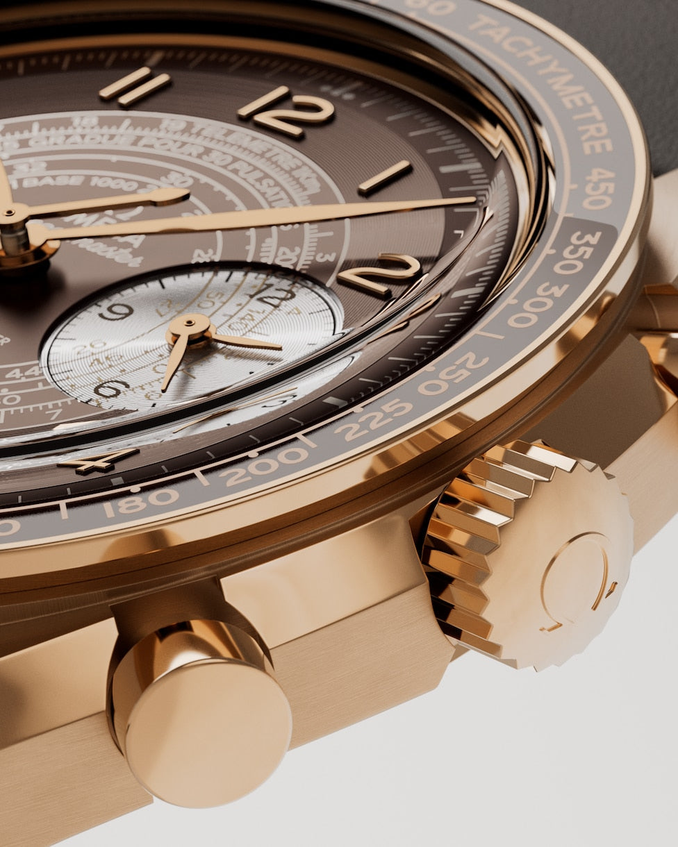 Omega Speedmaster Chronoscope Brown Dial Men 43MM