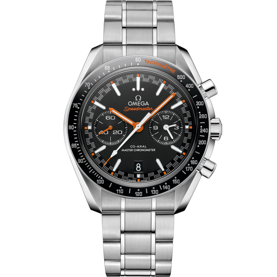 Omega Speedmaster Racing Co Axial Master Chronometer Chronograph Black Dial Men 44.25MM