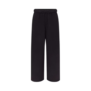 Skims Cotton Fleece Classic Straight Leg Pant Onyx