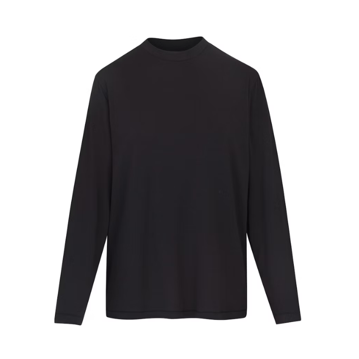 Skims Boyfriend Long Sleeve T-Shirt Onyx
