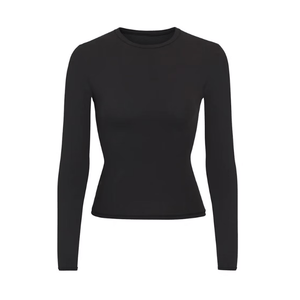Skims Fits Everybody Long Sleeve T-Shirt Onyx