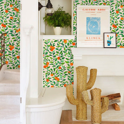 Orange Crush Peel + Stick Wallpaper