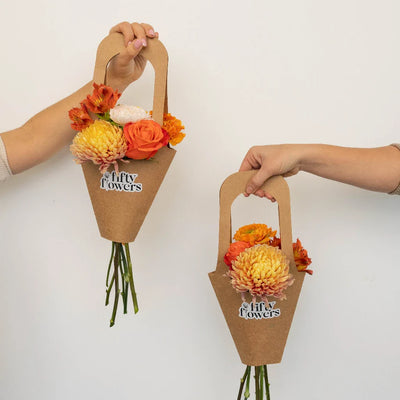 Orange Harvest Bouquet Bar Flower Kit