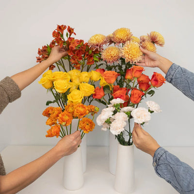Orange Harvest Bouquet Bar Flower Kit