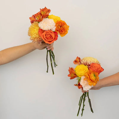 Orange Harvest Bouquet Bar Flower Kit