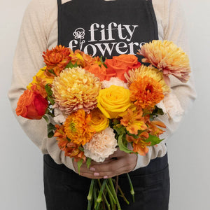 Orange Harvest DIY Flower Kit