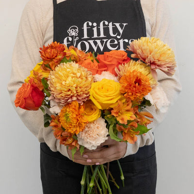 Orange Harvest DIY Flower Kit