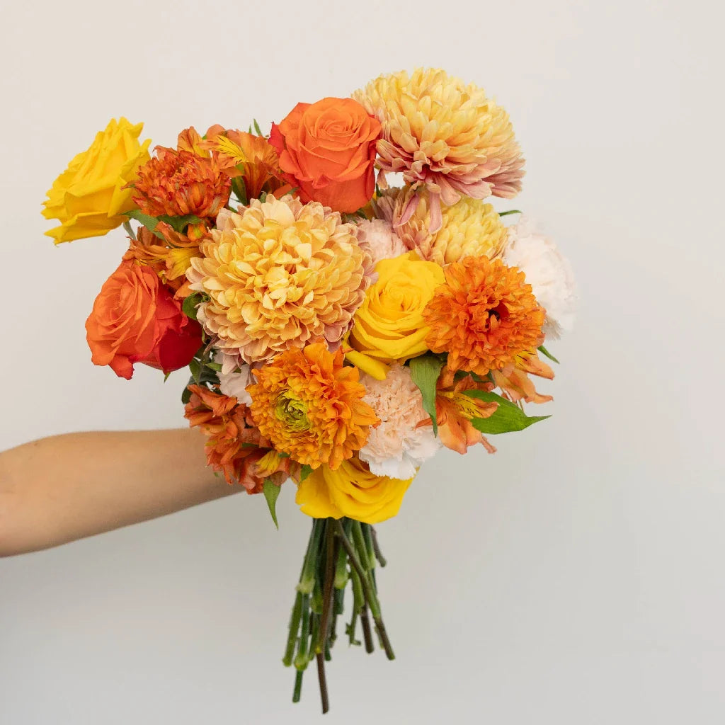 Orange Harvest DIY Flower Kit