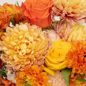 Orange Harvest Fall Flower Bouquet