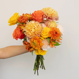 Orange Harvest Fall Flower Bouquet