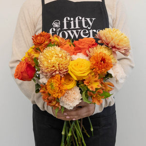 Orange Harvest Fall Flower Bouquet