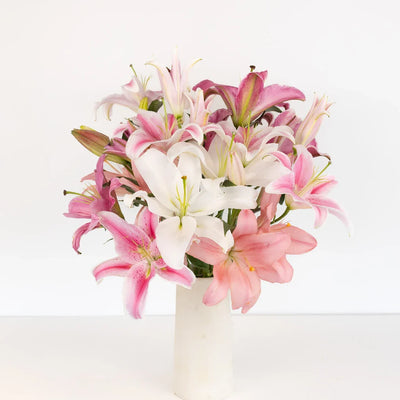 Assorted Pink Oriental Lilies