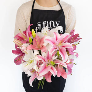 Assorted Pink Oriental Lilies