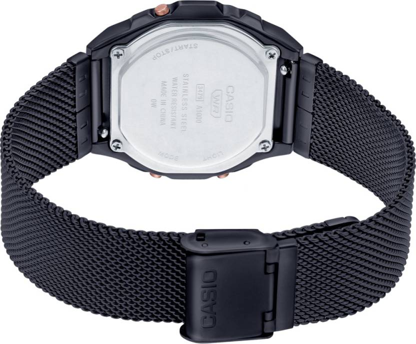 Casio Vintage Black Dial Unisex 38mm