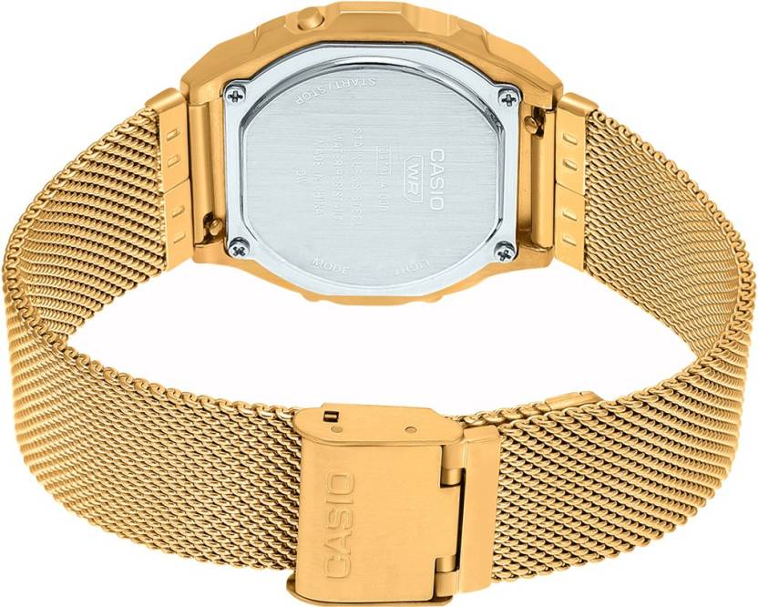 Casio Vintage Yellow Gold Dial Unisex 38mm