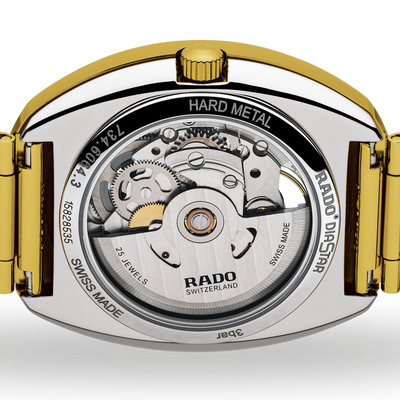 Rado Diastar Original Skeleton Gold Dial Men's Watch 35mm