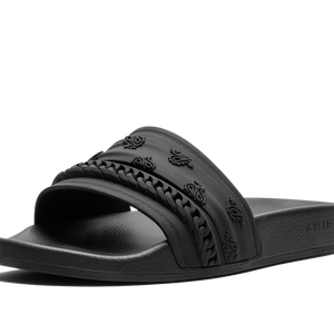 Amiri Bandana Moulded Slides Black Black