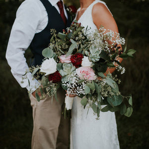 Rustic Blush & Burgundy Wedding