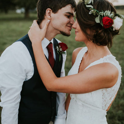 Rustic Blush & Burgundy Wedding