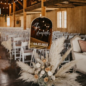 Toffee and Pale Nude Dried Spring Wedding
