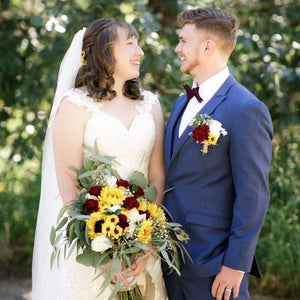 Outdoor Simple Sunflower Wedding