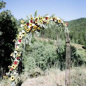 Outdoor Simple Sunflower Wedding