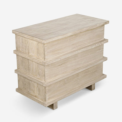Corliss 3-Drawer Dresser, White Wash