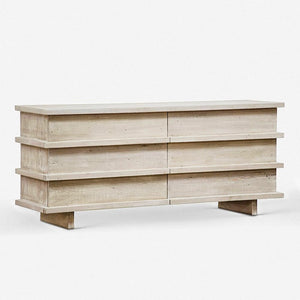 Corliss 6-Drawer Dresser, White Wash