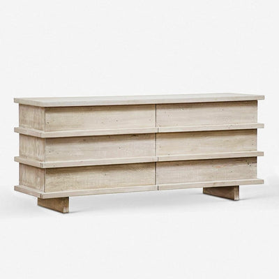 Corliss 6-Drawer Dresser, White Wash