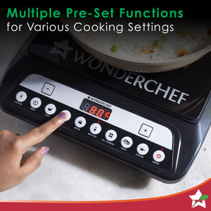Wonderchef Renewed Power 1400W Induction Cooktop | 11 Preset Functions