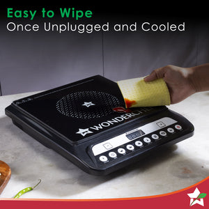 Wonderchef Renewed Power 1400W Induction Cooktop | 11 Preset Functions