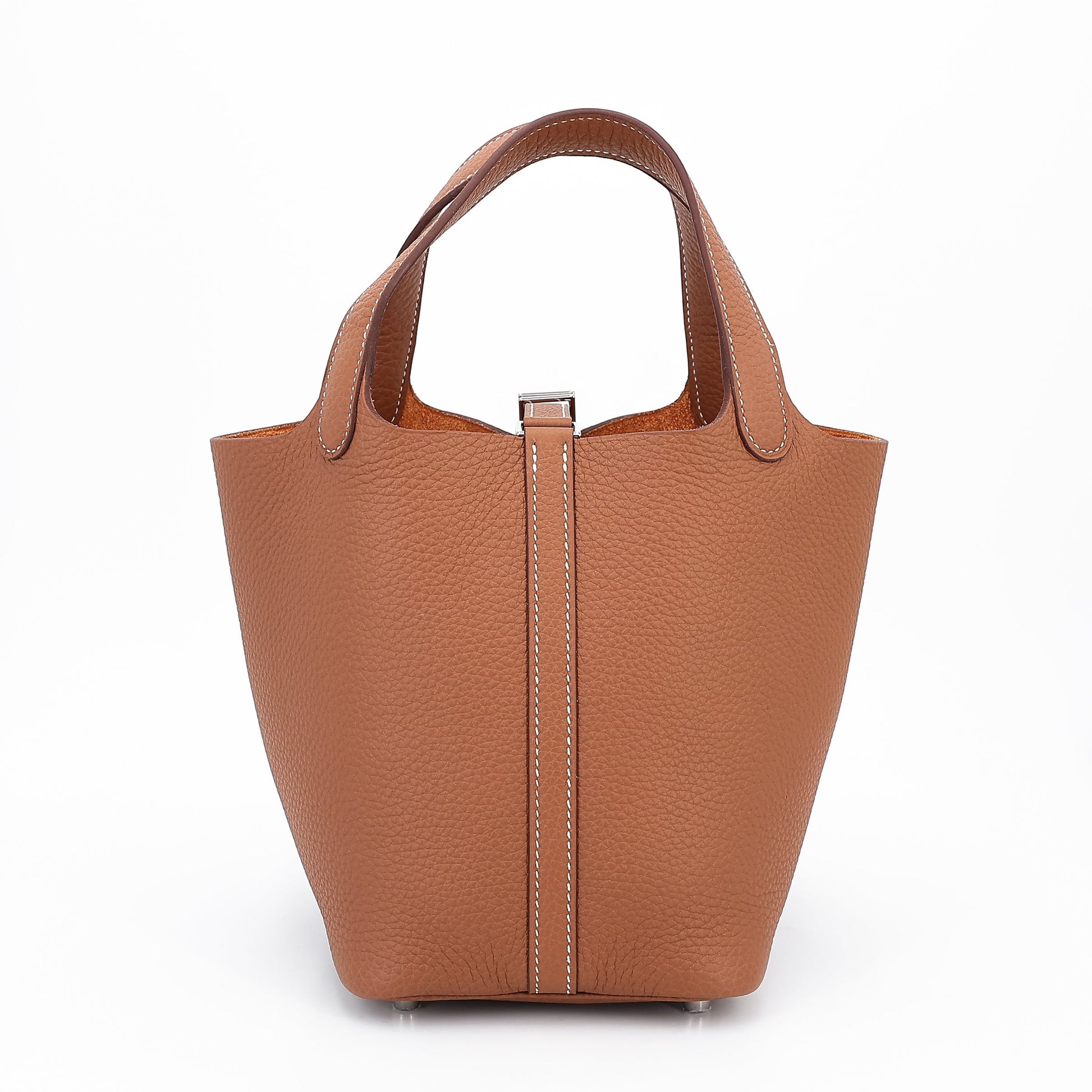 HERMÈS Picotin Lock PM Gold Clemence Palladium hardware