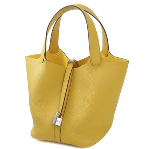 HERMÈS Picotin Lock MM Sun Clemence Palladium hardware