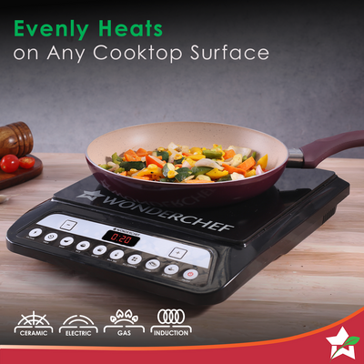 Wonderchef Renewed Milano 24cm Fry Pan | Meta Tuff Non-Stick Coating