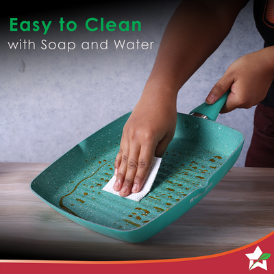 Wonderchef Renewed Celebration Non-stick 24cm Grill Pan.