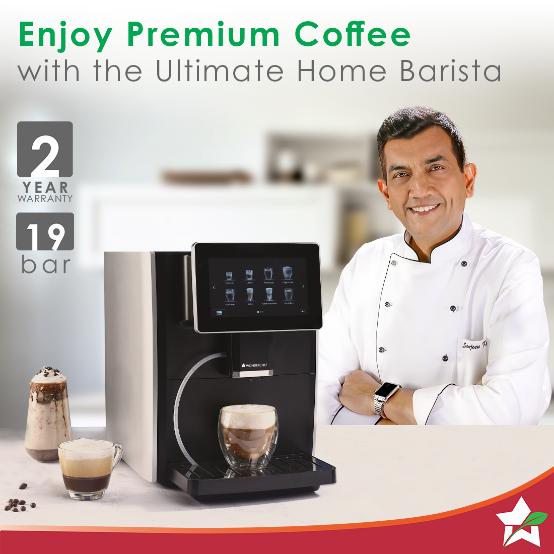 Regalia Fully Automatic Coffee Machine with Large 7 Inches
