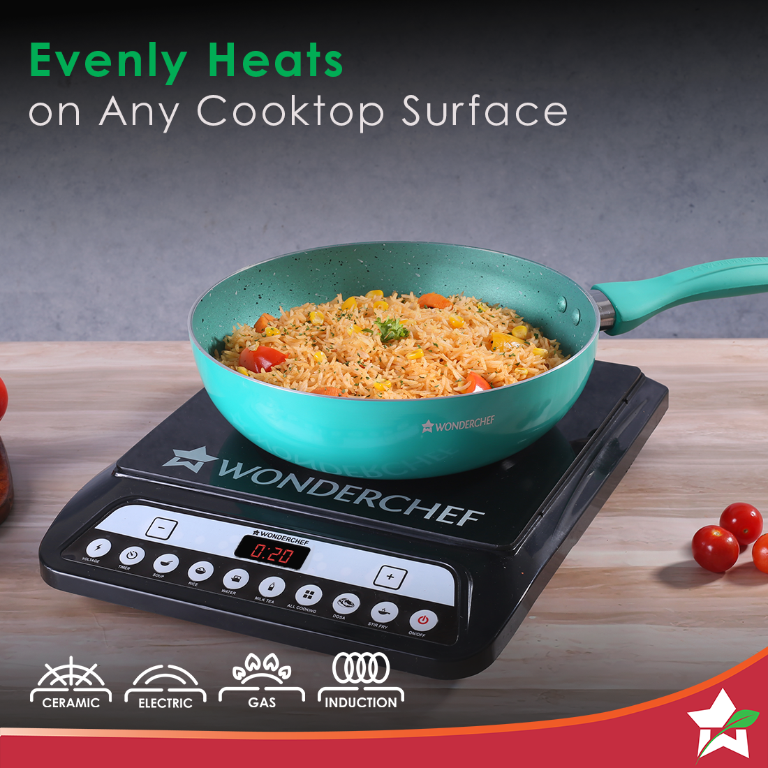 Wonderchef Renewed Celebration Non-stick 24cm Wok