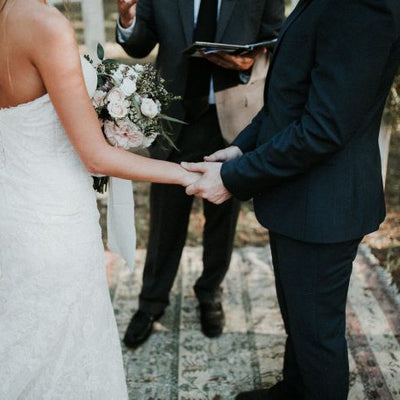 Moody Dusty Rose Vintage Wedding