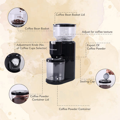 Wonderchef Renewed Regalia Electric Coffee Grinder