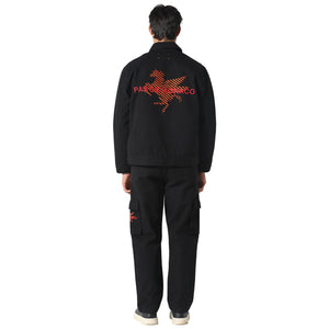 Pas De Monaco Canvas Race Black Jacket