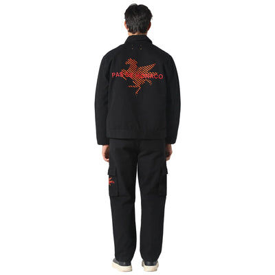 Pas De Monaco Canvas Race Black Jacket