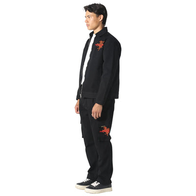 Pas De Monaco Canvas Race Black Jacket