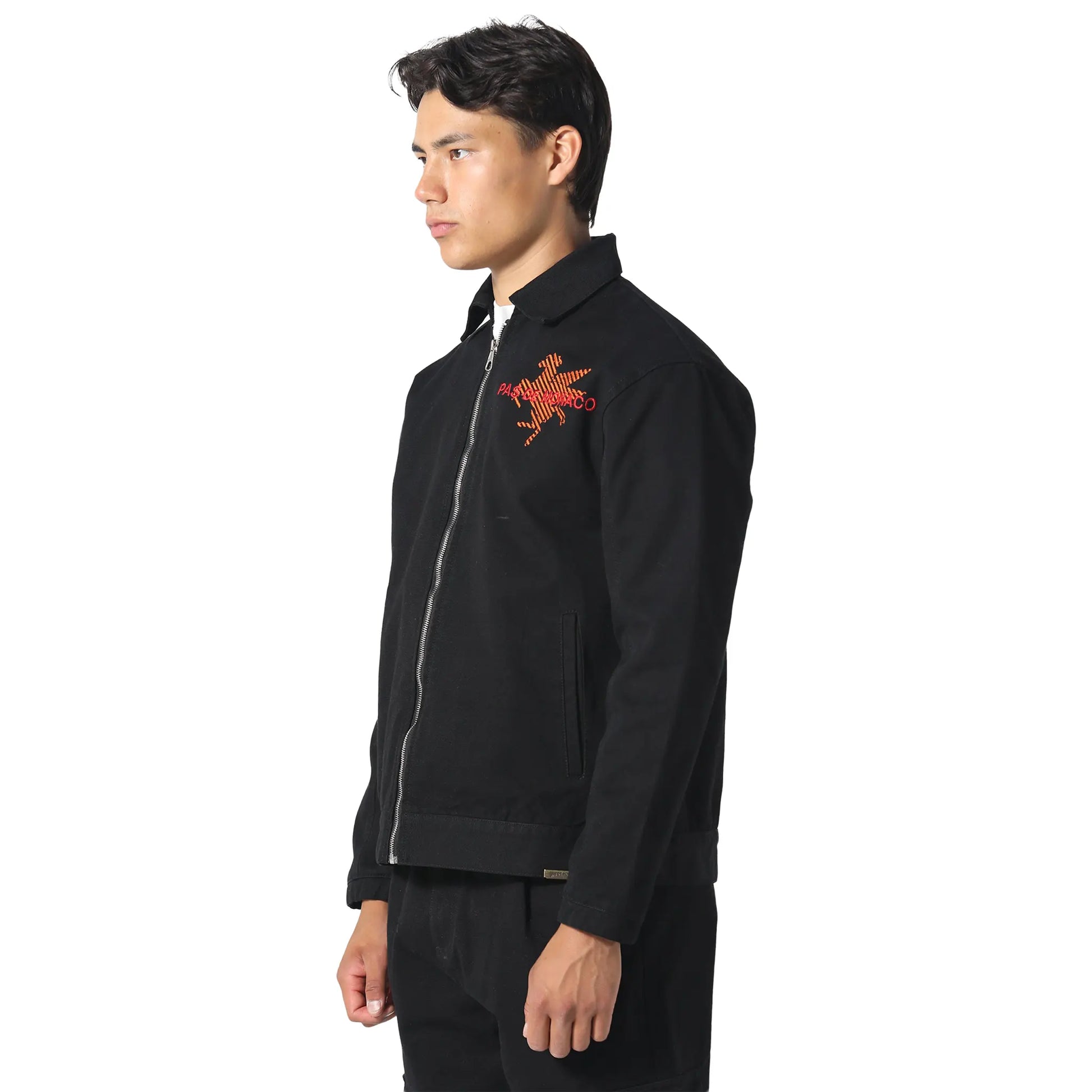 Pas De Monaco Canvas Race Black Jacket