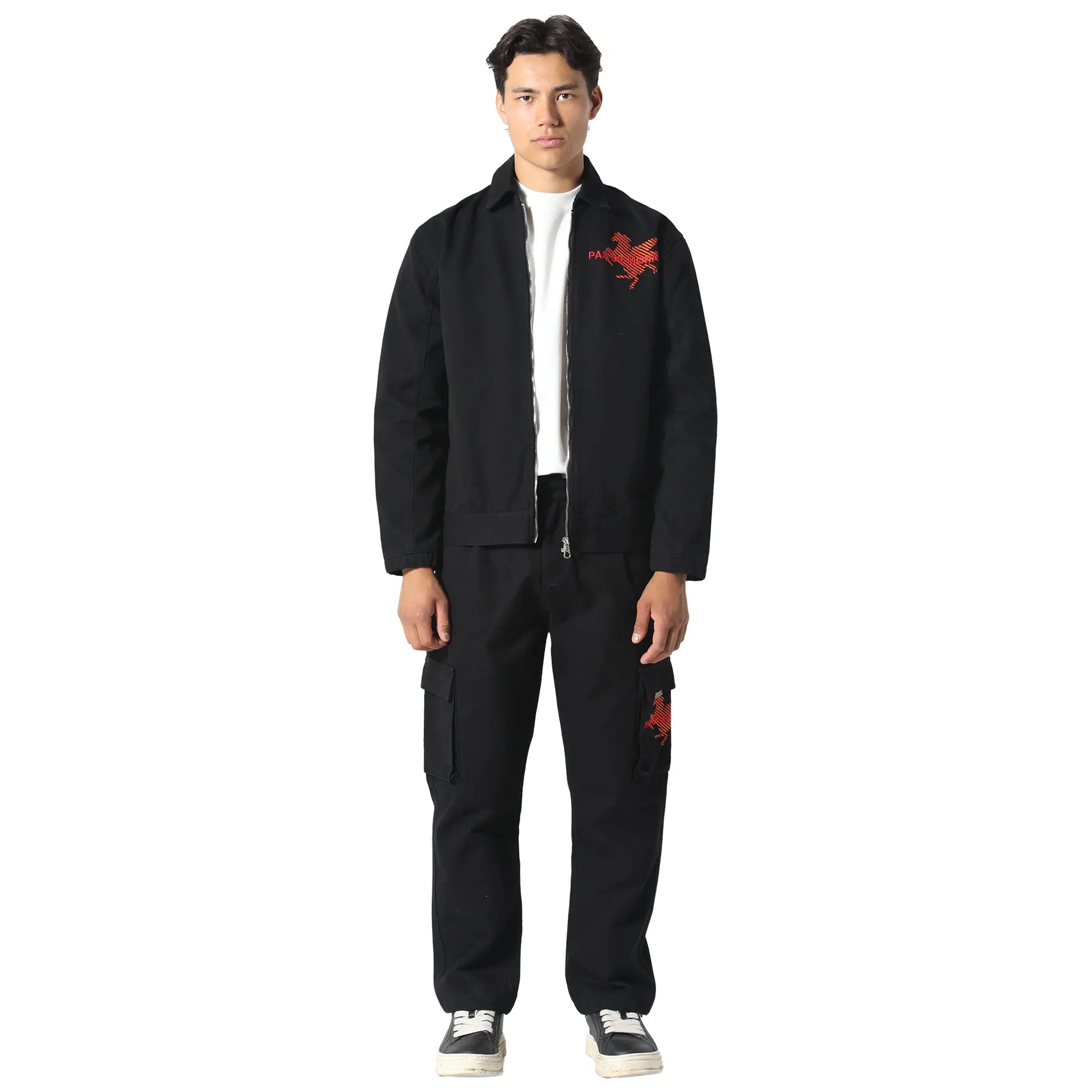 Pas De Monaco Canvas Race Black Jacket