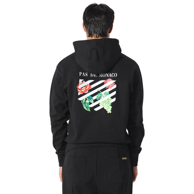 Pas De Monaco Floral Line Black Hoodie