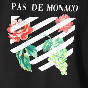 Pas De Monaco Floral Line Black Hoodie